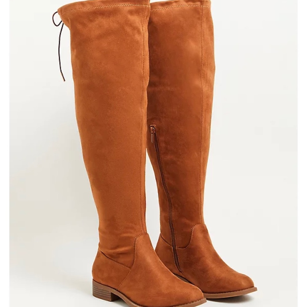 NWT TORRID CAMEL THIGH HIGH BOOTS SIZE 11WW